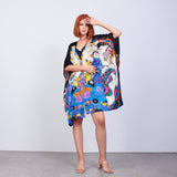 Short Kimono Pareo Mulberry Silk - Gustav Klimt The Virgins