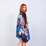 Short Kimono Pareo Mulberry Silk - Gustav Klimt The Virgins