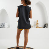 The Peak Shirt - Reversible Navy & Gold Stripes