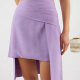 The Curve Skirt - Lilac
