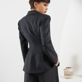 Hourglass Blazer - Black