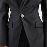 Hourglass Blazer - Black