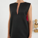 The Pear Shirt - Reversible Black Fuchsia