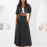 The Palazzo Pants - Black & White Stripes