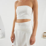 The Curve Skirt - White