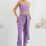 The Corset Crop Top - Lilac
