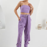 The Corset Crop Top - Lilac