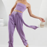 The Corset Crop Top - Lilac