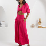 The Palazzo Jacket - Fuchsia