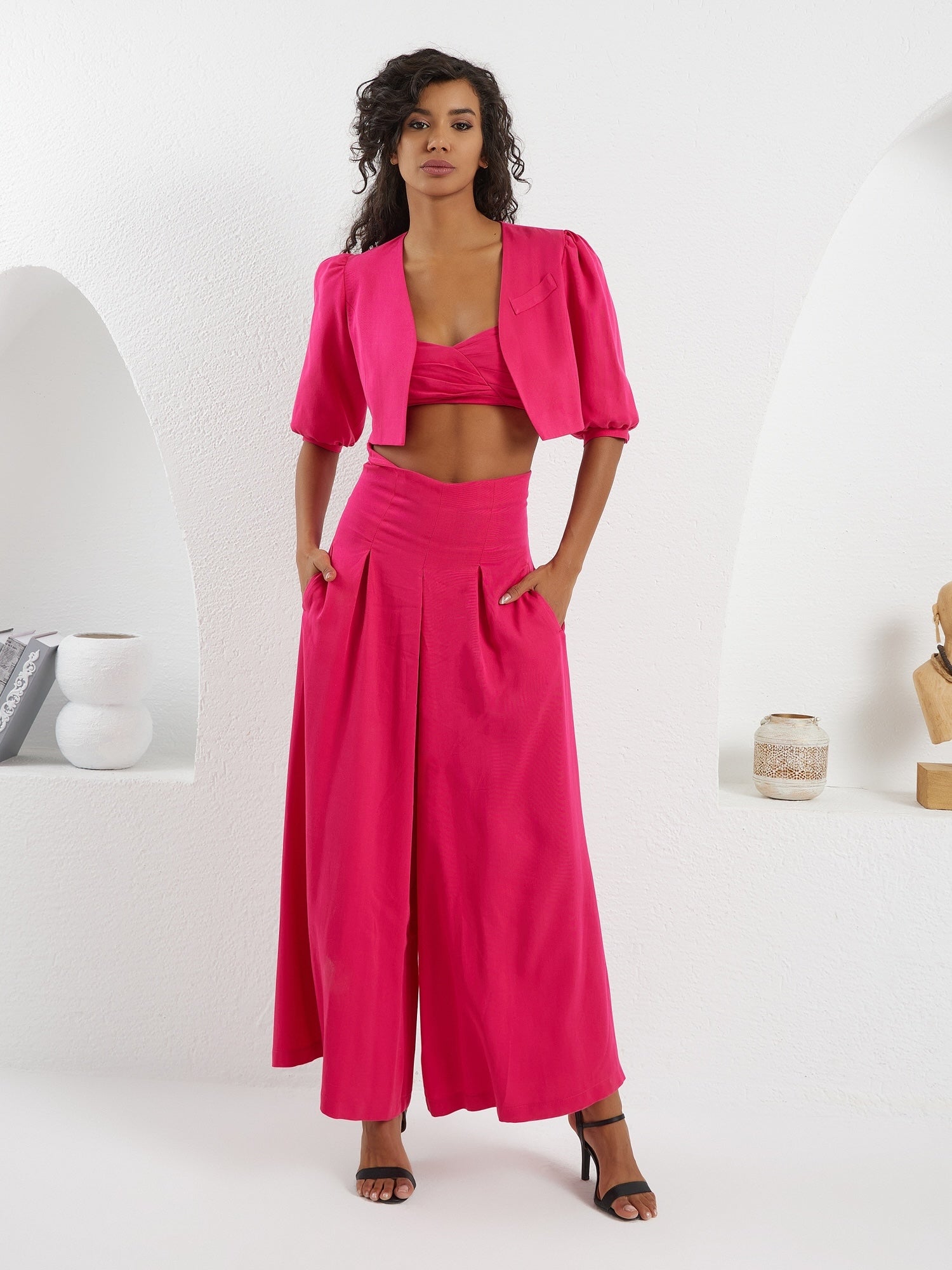 Interlinked Crop Tube Top