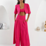 The Palazzo Jacket - Fuchsia