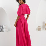 The Palazzo Jacket - Fuchsia