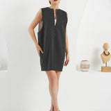 Pear Reversible Dress - Striped Black & White