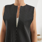 Pear Reversible Dress - Striped Black & White