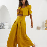 The Palazzo Jacket - Mustard Gold