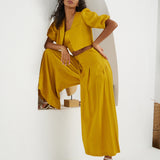 The Palazzo Jacket - Mustard Gold