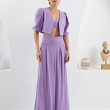The Palazzo Jacket - Lilac