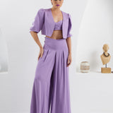 The Palazzo Jacket - Lilac