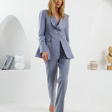 Shawl Suit Blazer & Pants - Dark Gray