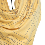 Dimension Fringes Wool Mix Scarf - Mustard