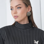 Pinstripe Architect Set by Lumina Eligma – luxury merino wool pinstripe suit with architectural tailoring