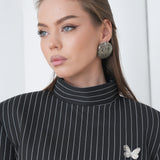 Pinstripe Architect Set by Lumina Eligma – luxury merino wool pinstripe suit with architectural tailoring