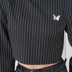 Pinstripe Architect Set by Lumina Eligma – luxury merino wool pinstripe suit with architectural tailoring