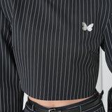 Pinstripe Architect Set by Lumina Eligma – luxury merino wool pinstripe suit with architectural tailoring