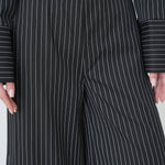 Pinstripe Architect Set by Lumina Eligma – luxury merino wool pinstripe suit with architectural tailoring