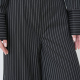 Pinstripe Architect Set by Lumina Eligma – luxury merino wool pinstripe suit with architectural tailoring