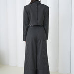 Pinstripe Architect Set by Lumina Eligma – luxury merino wool pinstripe suit with architectural tailoring