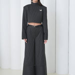 Pinstripe Architect Set by Lumina Eligma – luxury merino wool pinstripe suit with architectural tailoring