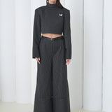 Pinstripe Architect Set by Lumina Eligma – luxury merino wool pinstripe suit with architectural tailoring