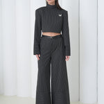 Pinstripe Architect Set by Lumina Eligma – luxury merino wool pinstripe suit with architectural tailoring