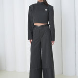 Pinstripe Architect Set by Lumina Eligma – luxury merino wool pinstripe suit with architectural tailoring