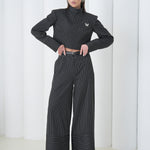 Pinstripe Architect Set by Lumina Eligma – luxury merino wool pinstripe suit with architectural tailoring