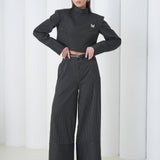 Pinstripe Architect Set by Lumina Eligma – luxury merino wool pinstripe suit with architectural tailoring