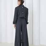 Pinstripe Architect Set by Lumina Eligma – luxury merino wool pinstripe suit with architectural tailoring