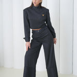 Pinstripe Architect Set by Lumina Eligma – luxury merino wool pinstripe suit with architectural tailoring