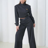 Pinstripe Architect Set by Lumina Eligma – luxury merino wool pinstripe suit with architectural tailoring