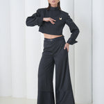 Pinstripe Architect Set by Lumina Eligma – luxury merino wool pinstripe suit with architectural tailoring