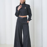 Pinstripe Architect Set by Lumina Eligma – luxury merino wool pinstripe suit with architectural tailoring