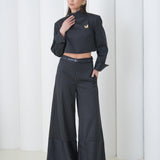 Pinstripe Architect Set by Lumina Eligma – luxury merino wool pinstripe suit with architectural tailoring