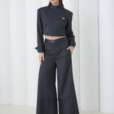 Pinstripe Architect Set by Lumina Eligma – luxury merino wool pinstripe suit with architectural tailoring