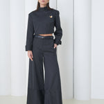 Pinstripe Architect Set by Lumina Eligma – luxury merino wool pinstripe suit with architectural tailoring