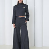 Pinstripe Architect Set by Lumina Eligma – luxury merino wool pinstripe suit with architectural tailoring