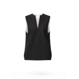 The Pear Shirt - Reversible Black & White Stripes