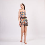 Pure Silk Pajama Set Tank and Shorts - Elhamra