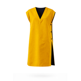 The Rectangle Shirt Dress - Reversible Navy & Mustard Gold