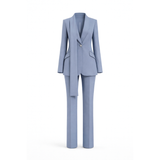 Shawl Suit Blazer & Pants - Dark Gray